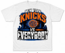 Load image into Gallery viewer, New York Knicks vs Everybody city skyline Graphic Tee