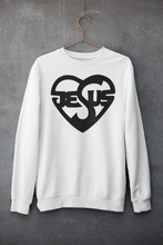 Load image into Gallery viewer, Heart shape Jesus sweatshirt