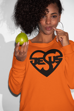 Load image into Gallery viewer, Heart shape Jesus sweatshirt