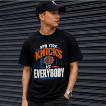 Load image into Gallery viewer, New York Knicks vs Everybody city skyline Graphic Tee               (NO BULLET HOLES)
