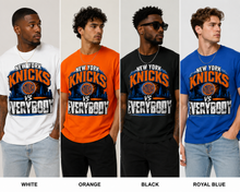 Load image into Gallery viewer, New York Knicks vs Everybody city skyline Graphic Tee
