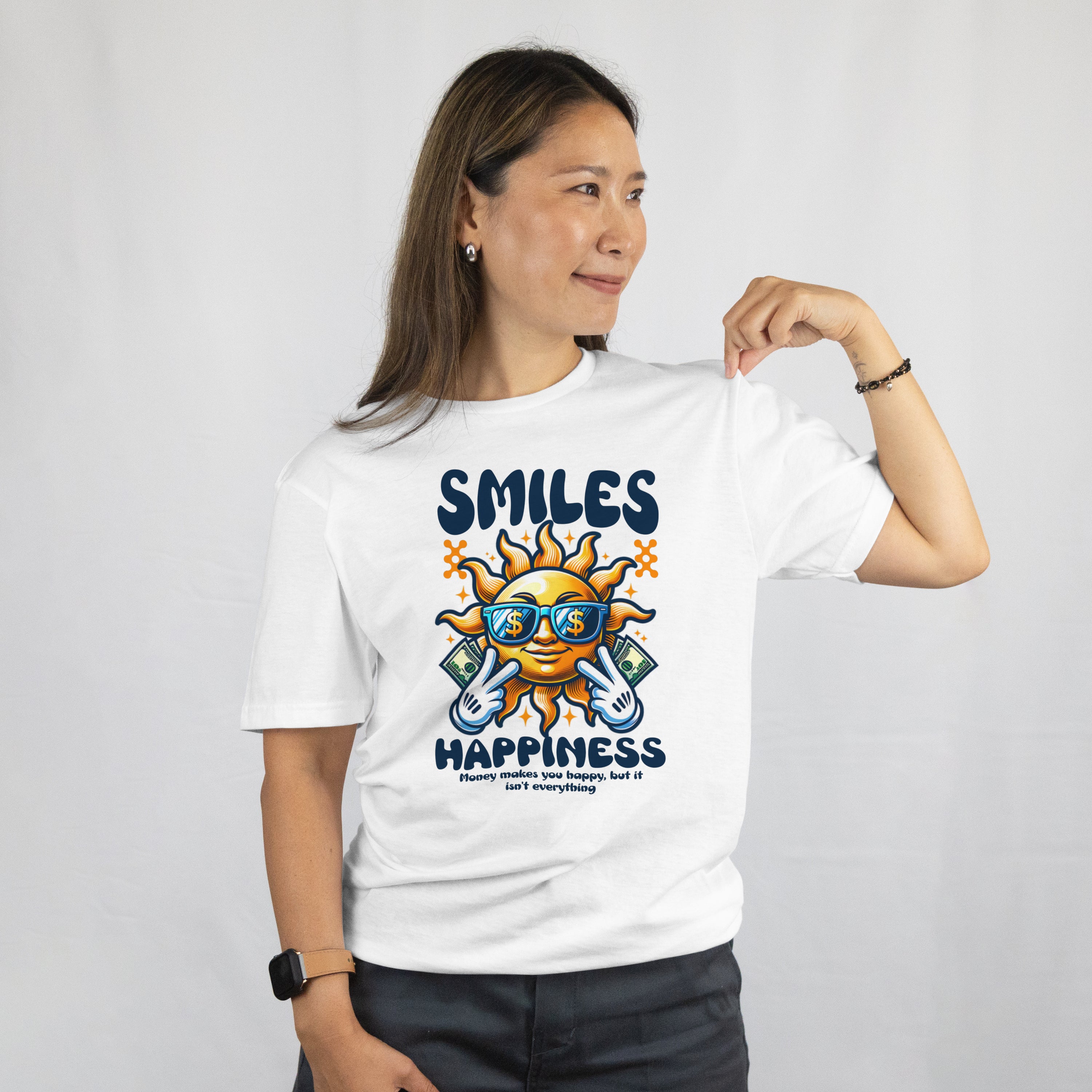 Smiles Happiness Sun with Money Design