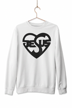 Load image into Gallery viewer, Heart shape Jesus sweatshirt
