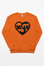 Load image into Gallery viewer, Heart shape Jesus sweatshirt

