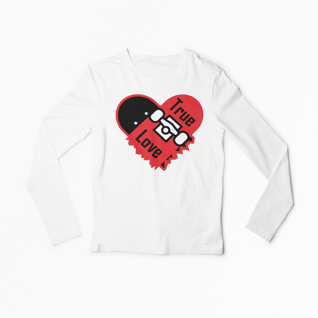 True Love skateboard heart design