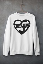 Load image into Gallery viewer, Heart shape Jesus sweatshirt
