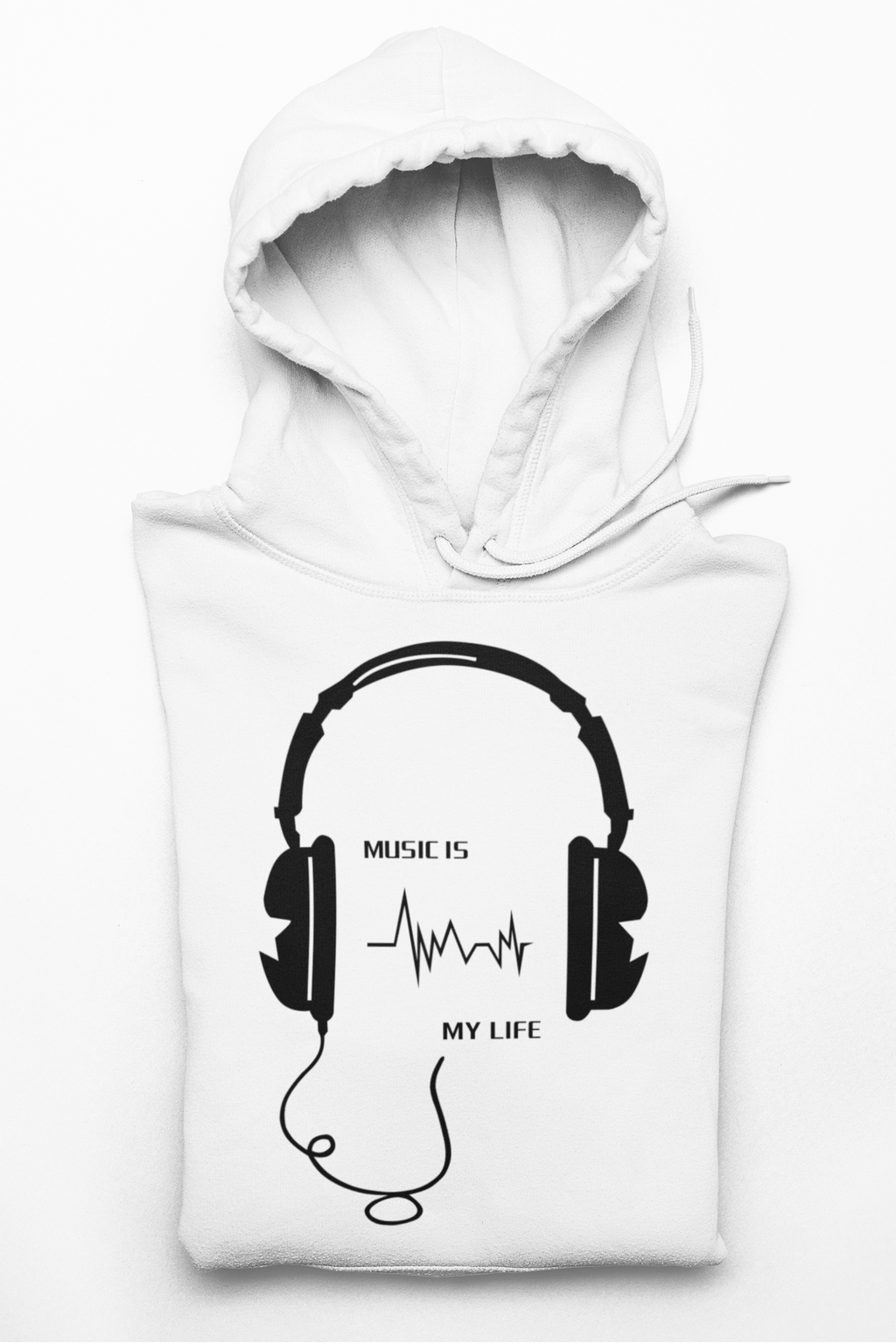 Music is my life Headphone design hoodie