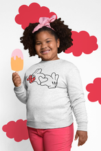 Load image into Gallery viewer, Hands in heart shape design kids.
