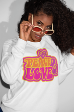 Load image into Gallery viewer, Peace &amp; Love sweatshirt
