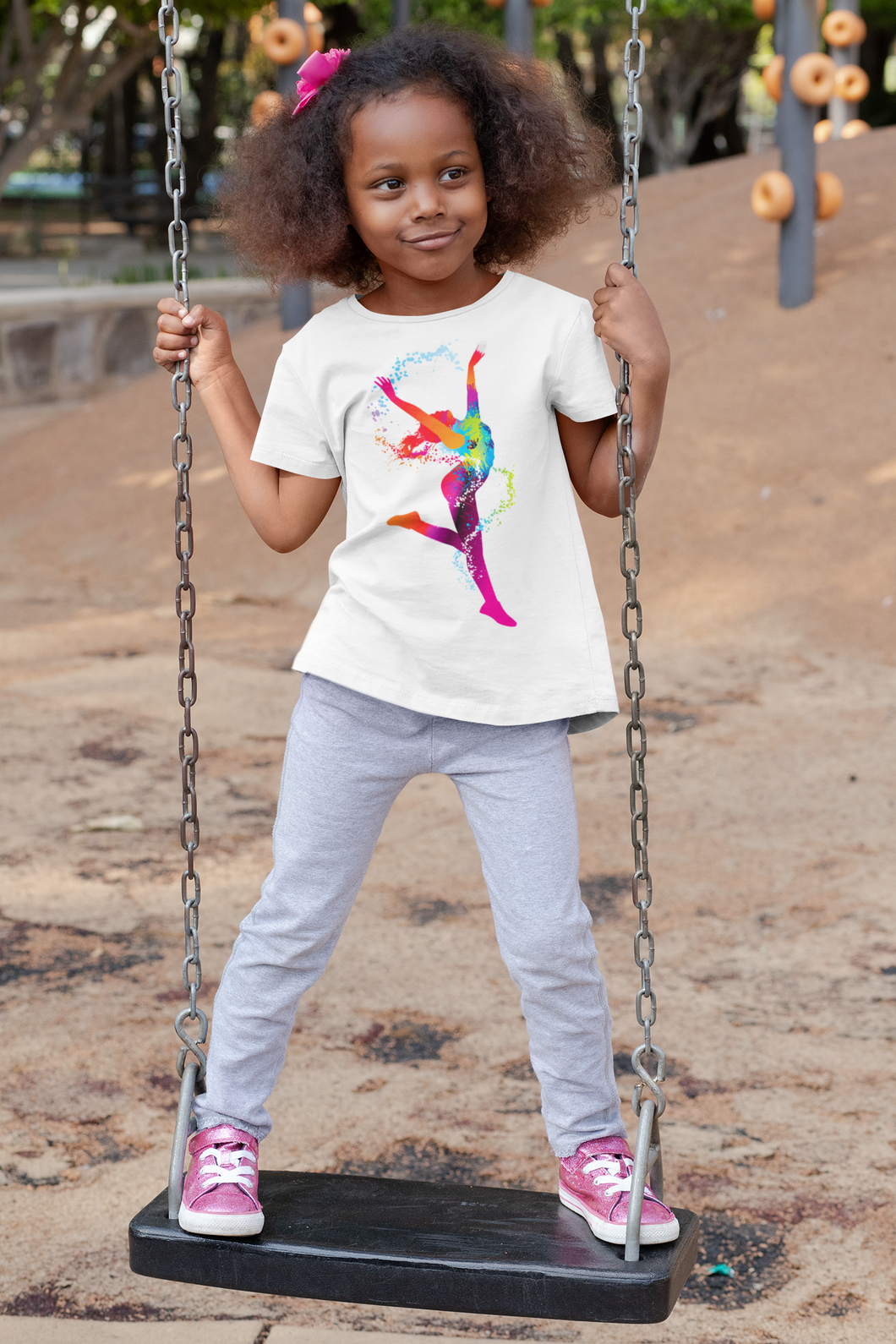 Kids colorful dancer  t-shirt